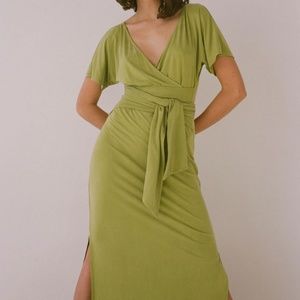 green emerald velvet dress Paloma Wool Montoro Skirt/Dress Green Fluo main image 0